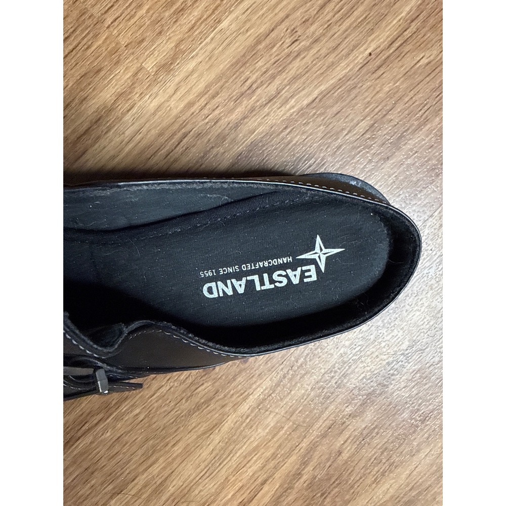 Eastland Erin Womens Black Leather Buckle Slip On Mules Clogs Size 8.5M - Picture 3 of 7